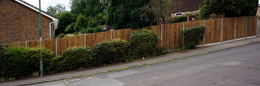 fence services, maidstone, slope